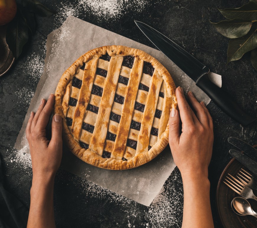 freshly baked pie for a special occassion